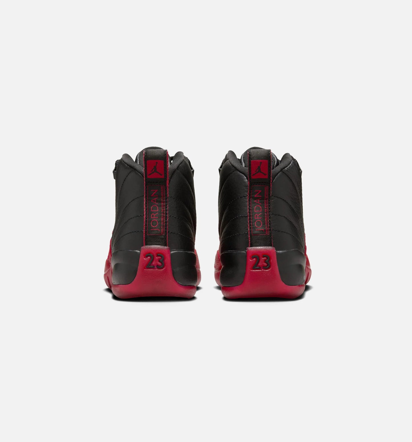 Air Jordan 12 Retro Flu Game Grade School Lifestyle Shoe Black Varsity Red