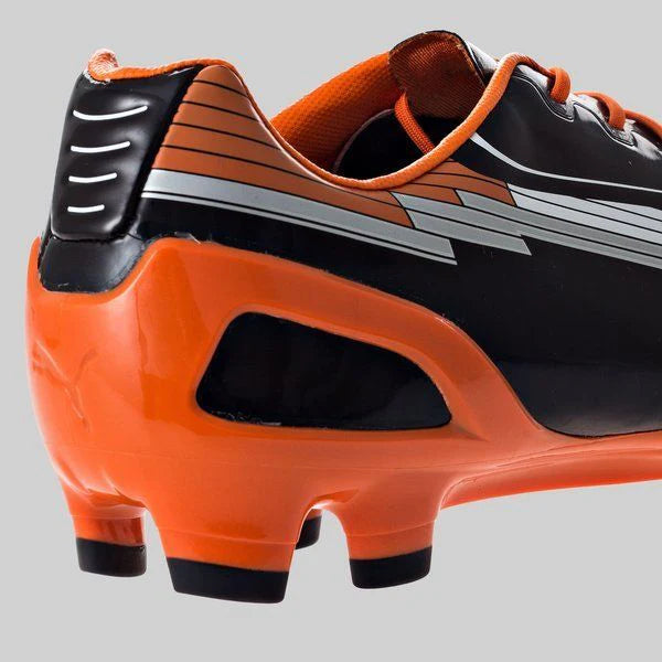 PUMA evoSPEED 1 FG Firm Ground Soccer Cleats Black White Orange