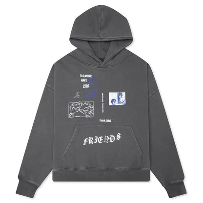 Zero Dollars Hoodie Vintage Grey