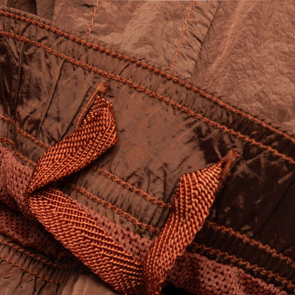 Nylon Metal Regular Fit Shorts Rust
