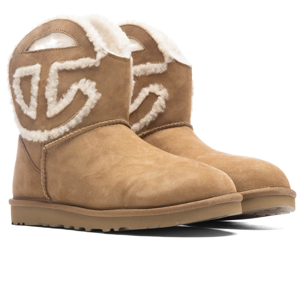 UGG x Telfar Logo Mini Boot Chestnut