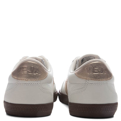 Womens Volley Leather White Platine Bark
