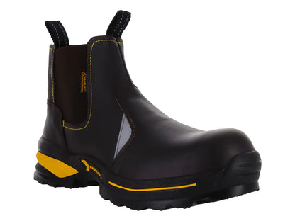 Botas Cliff Café con Casco de Poliamida para Hombre