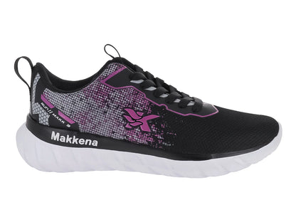 Tenis MAKENA Negro y Fucsia para Mujer