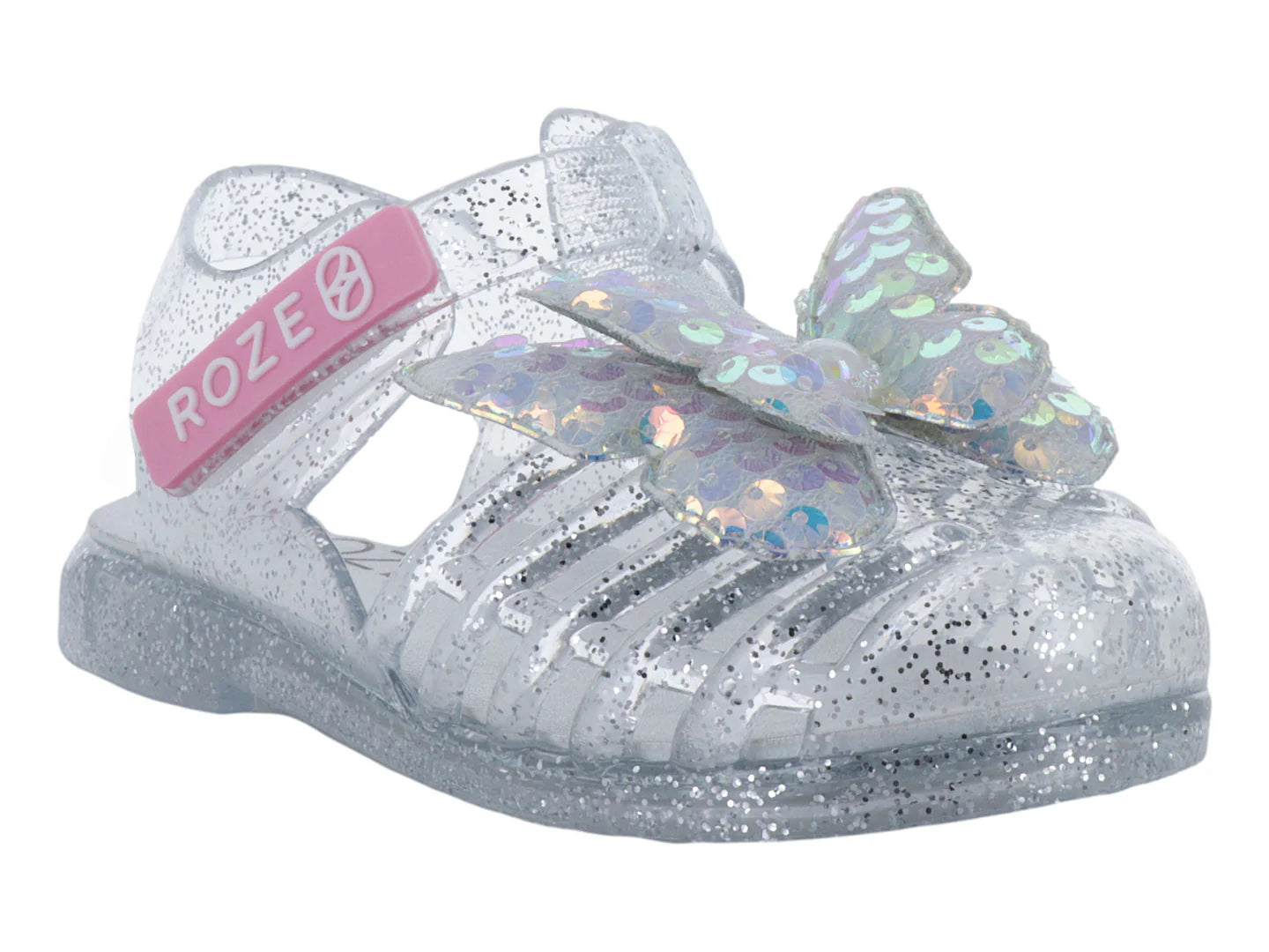 Sandalias ROZE Glitter Plata para Niña