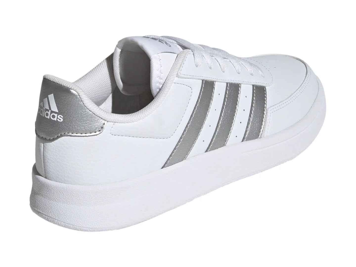 Tenis Adidas Breaknet 20 Blanco y Plata para Mujer