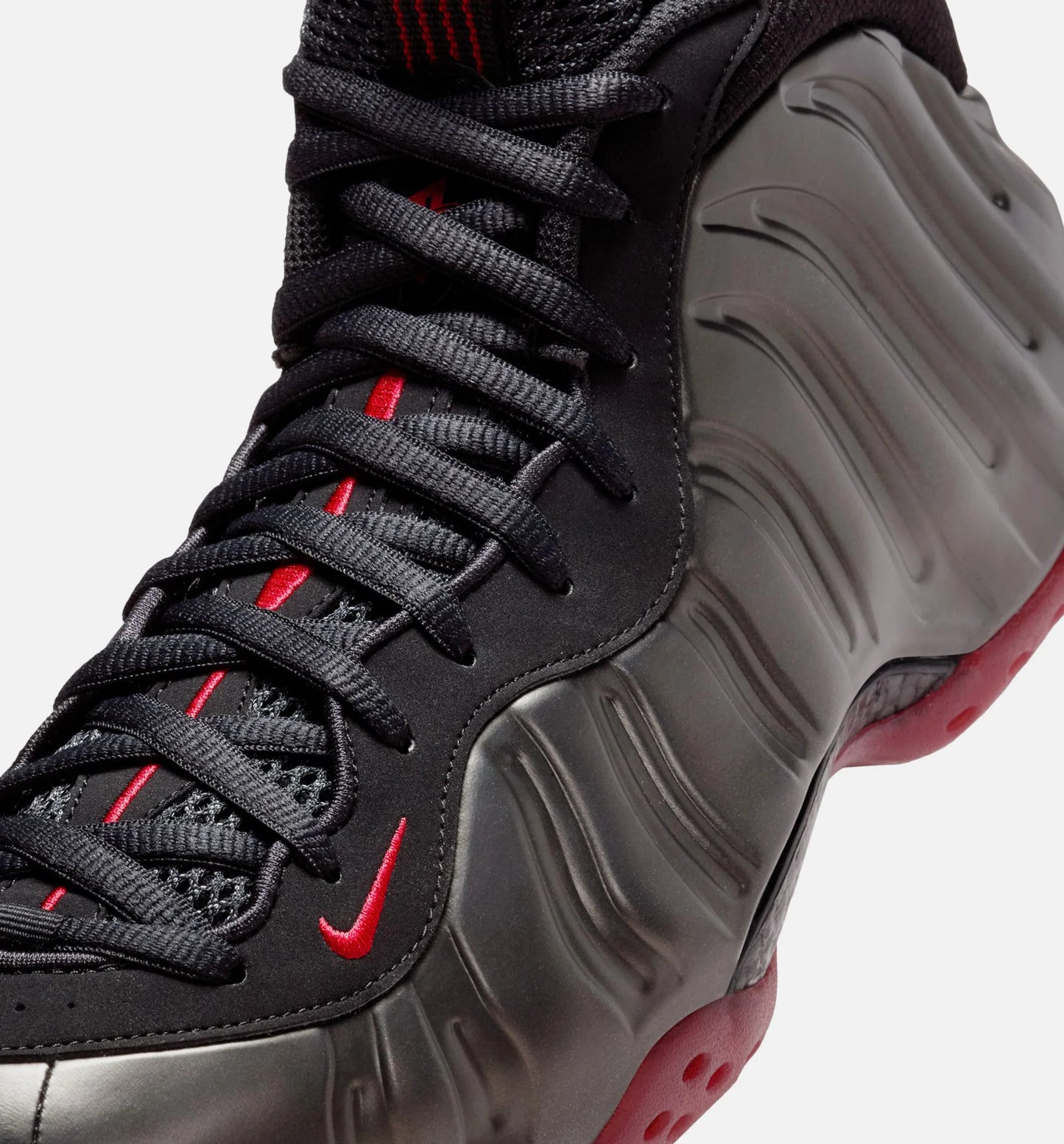 Air Foamposite One Mens Lifestyle Shoe Black Varsity Red