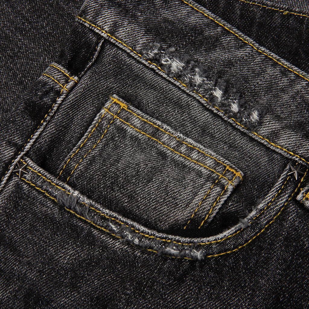 Sol Denim Shorts Black