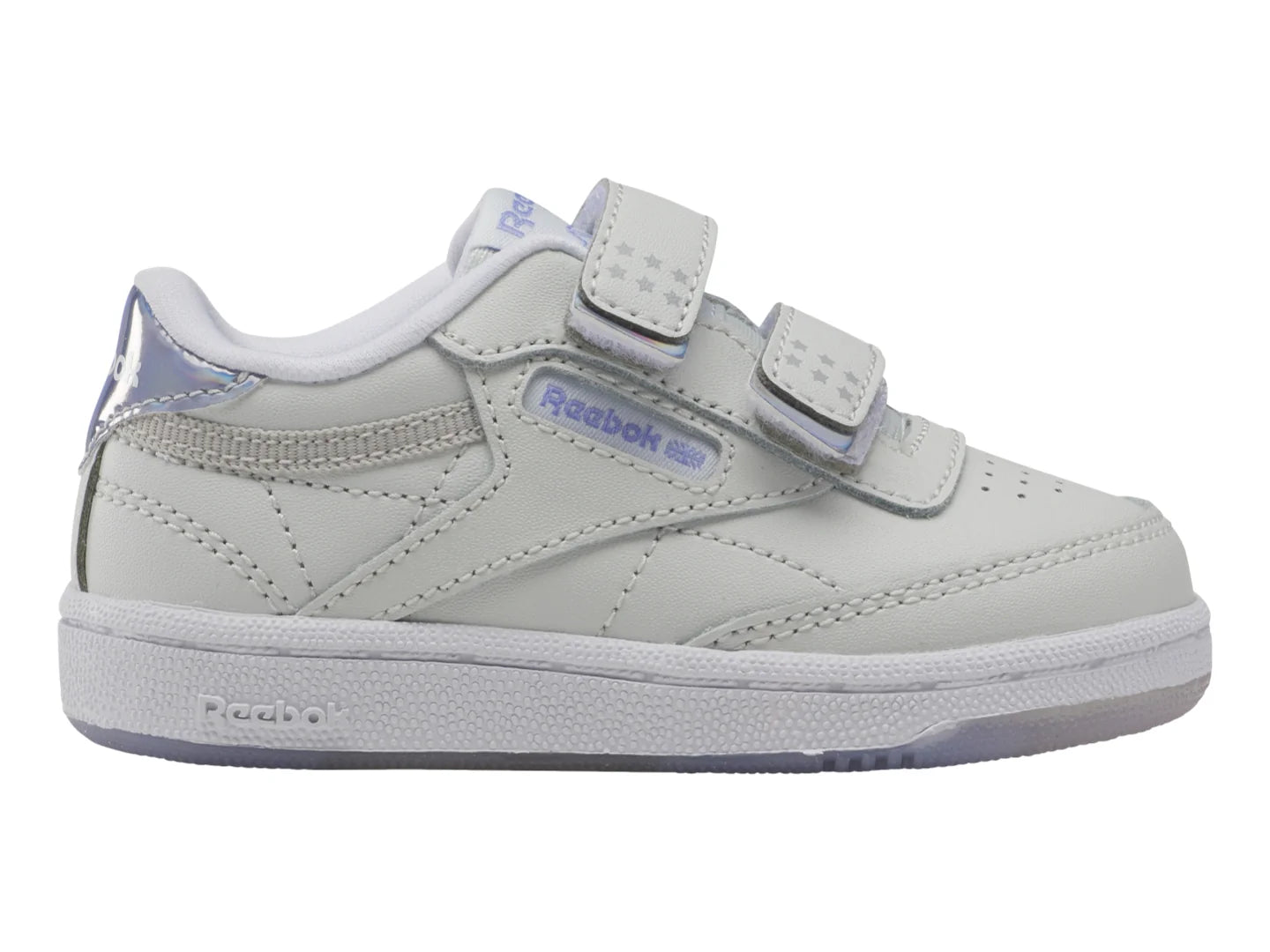 Tenis Reebok Club C 2V 20 Gris y Morado para Niño
