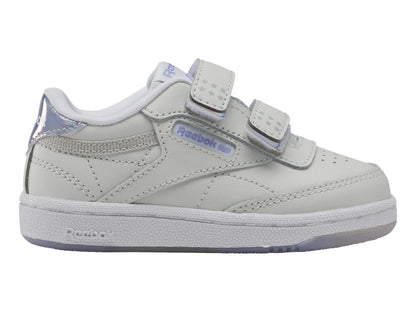 Tenis Reebok Club C 2V 20 Gris y Morado para Niño