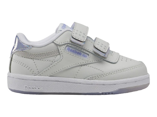 Tenis Reebok Club C 2V 20 Gris y Morado para Niño