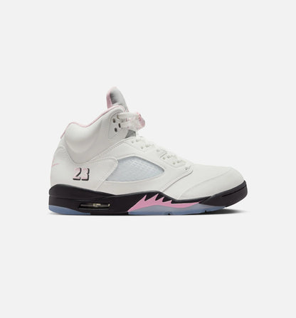 Air Jordan 5 Retro Medium Soft Pink Mens Lifestyle Shoe White Soft Pink Black