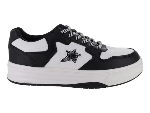 Tenis Clasben Sidney Blanco y Negro para Mujer