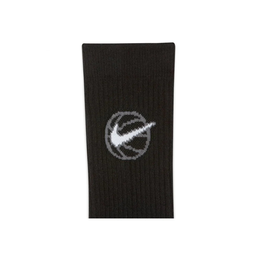 Elite Everyday Crew 3 Pack Sock - Black/Grey