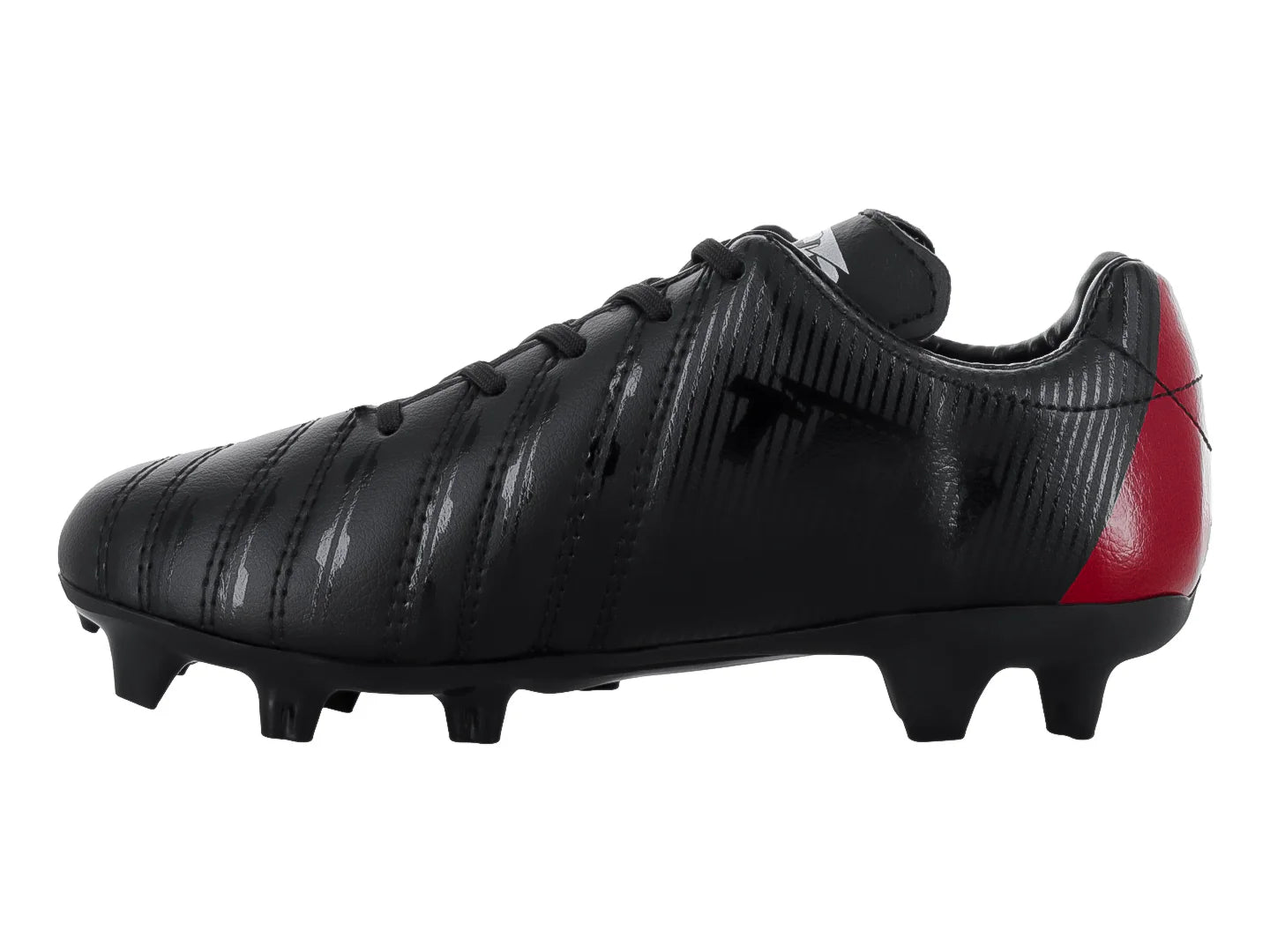 Tenis de Fútbol Leon Trucco Negro con Rojo para Niño