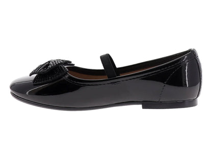 Zapatos Flats 4EVER Charol Negro para Niña
