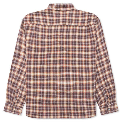 Matthew Plaid Shirt Brick