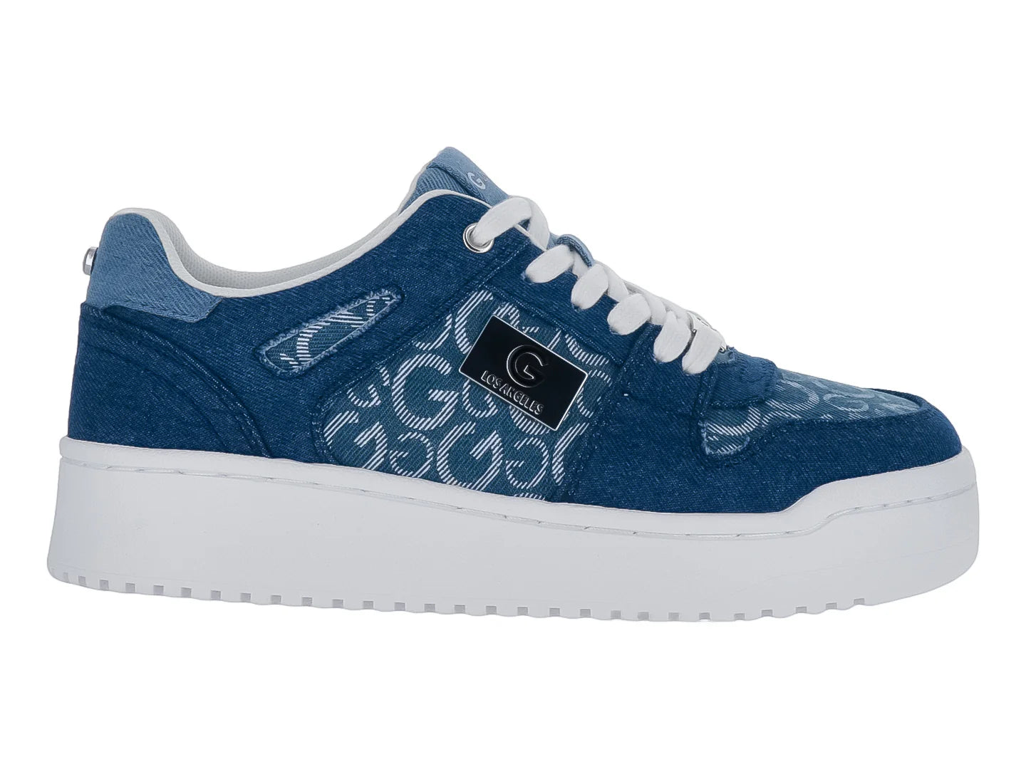 Tenis GBG GG Markly 2 Mezclilla Azul y Blanco para Mujer