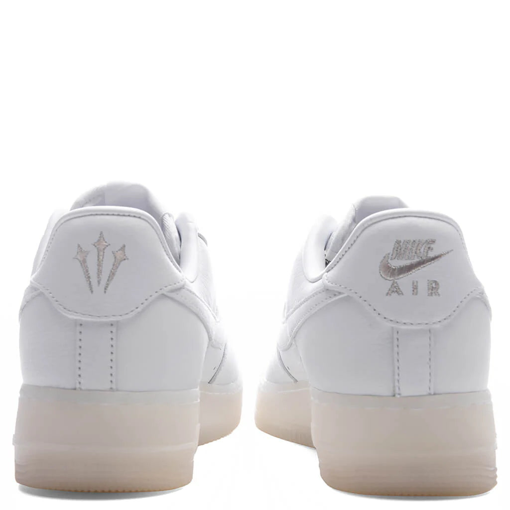 Nike x NOCTA Certified Lover Boy Air Force 1 Low White Cobalt Tint Metallic Silver