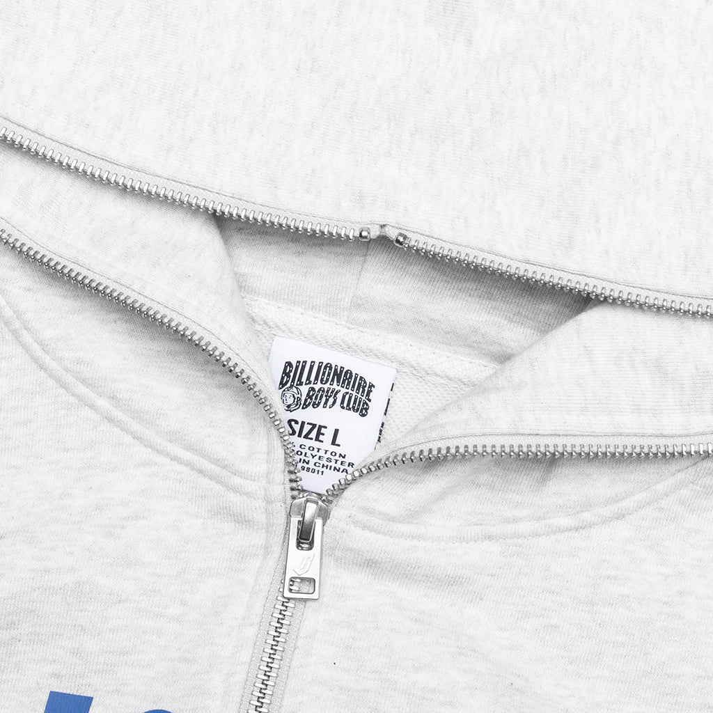 BB Arch Full Zip Hoodie Heather Grey