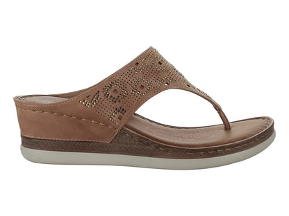 Sandalias ROZE Confort Color Café para Mujer