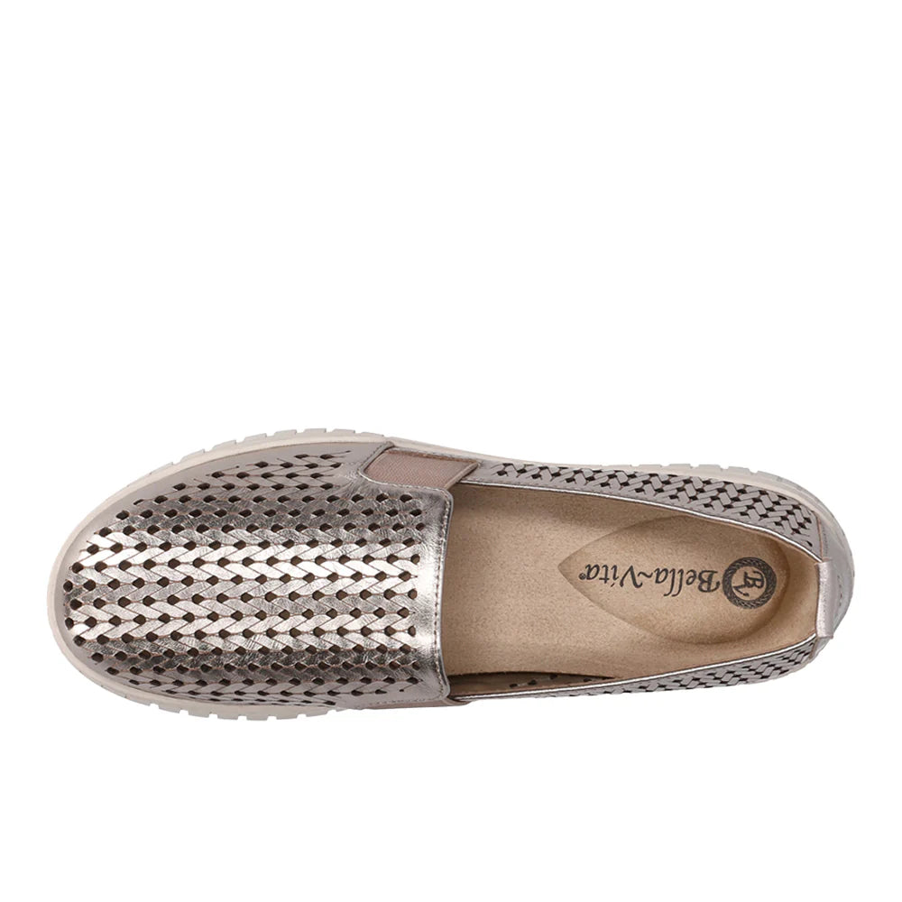 Helm Comfort Metallic Cut-Outs Slip On Sneakers