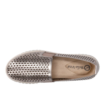 Helm Comfort Metallic Cut-Outs Slip On Sneakers