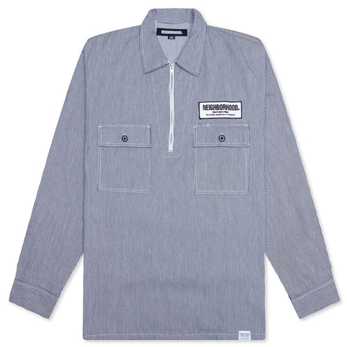 Classic Work L S Pullover Shirt Indigo