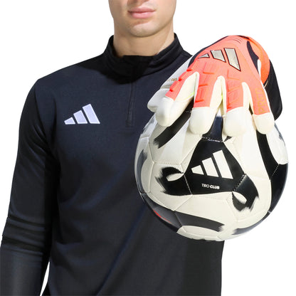 adidas Predator Pro Hybrid Cut Strap Goalkeeper Soccer Glove Ivory