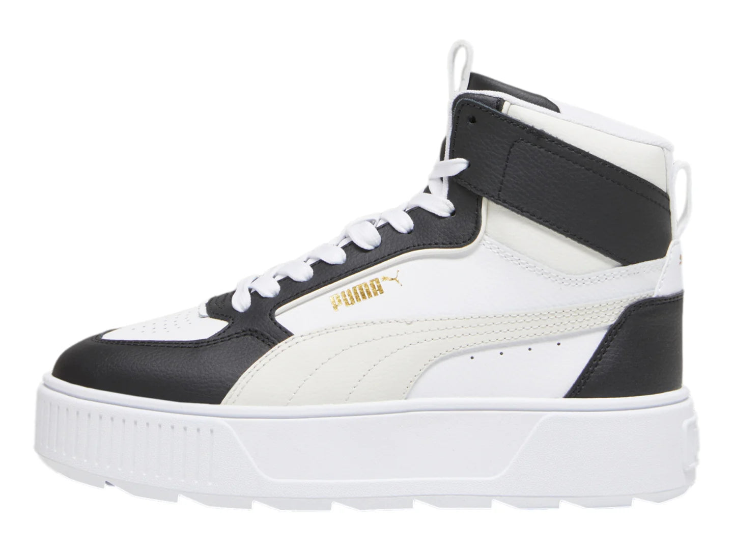 Tenis PUMA Carmen Rebelle Mid Blanco Gris y Negro para Mujer