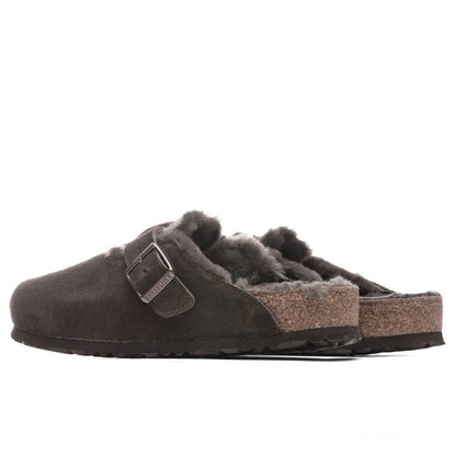 Wide Boston Shearling Mocha