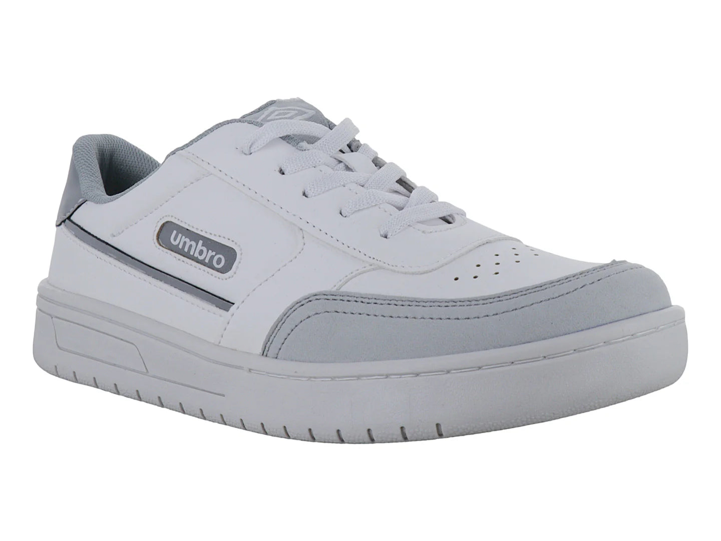 Tenis Umbro Blanco y Plata para Mujer