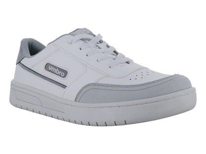 Tenis Umbro Blanco y Plata para Mujer
