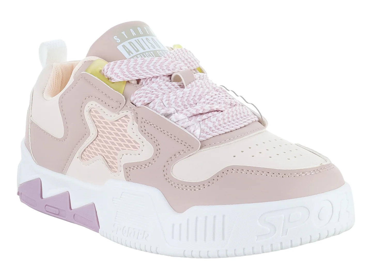 Tenis ZAEM Beige y Rosa para Mujer