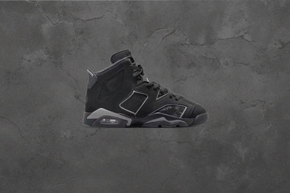 Air Jordan 6 Retro Cap and Gown GS Black Reflect Silver Black