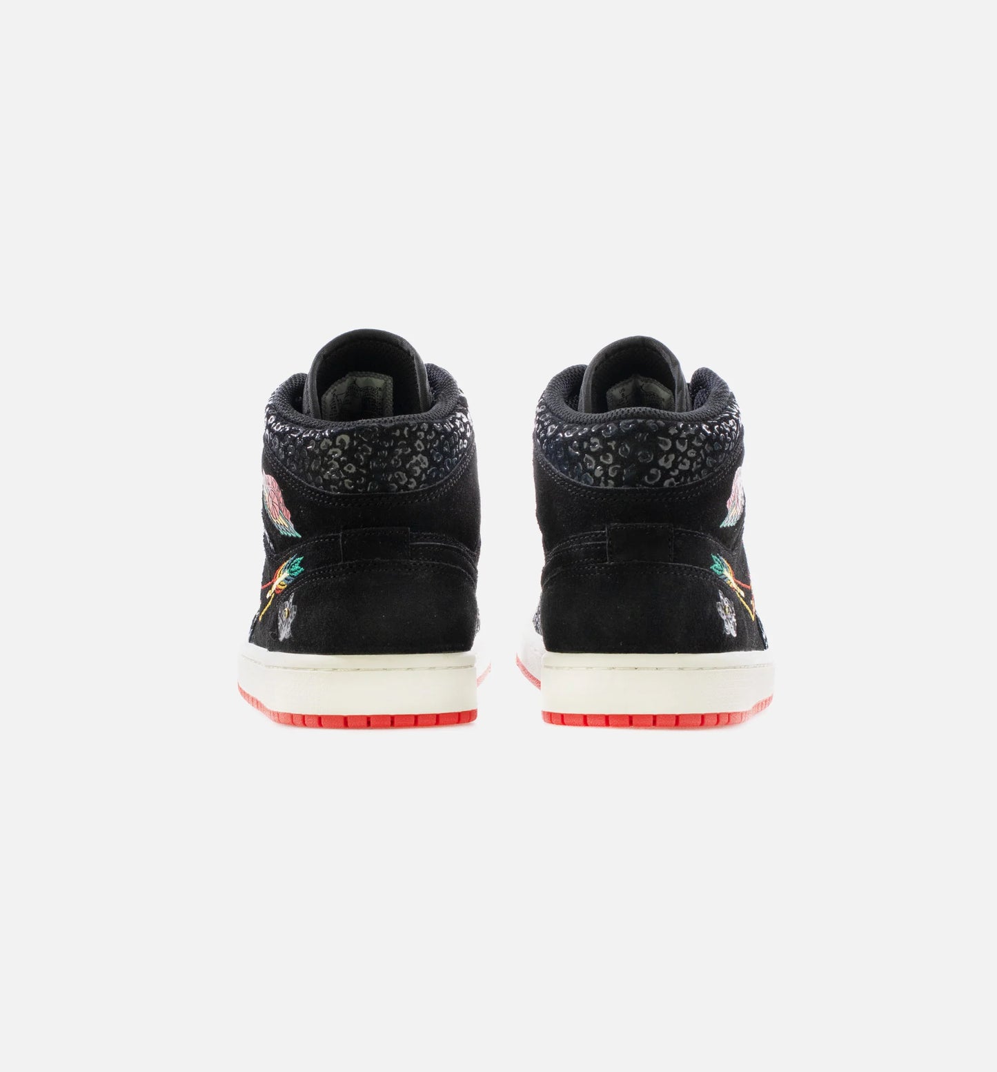 Air Jordan 1 Mid Siempre Familia Mens Lifestyle Shoe Black Sail Roma Green Chile Red
