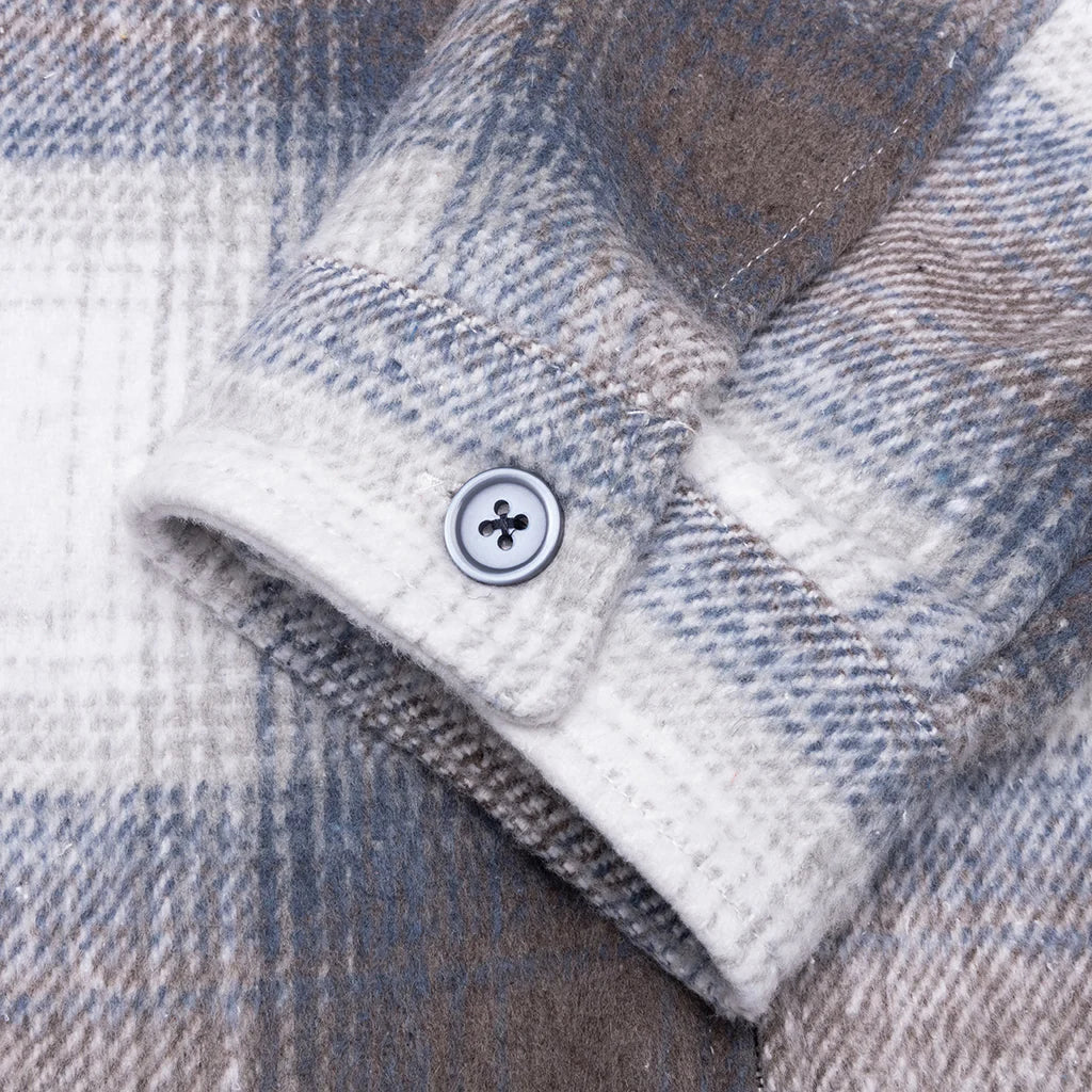 Wordmark Zip Shirt Slate