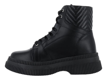 Botines Combat MeliAna Negro para Mujer