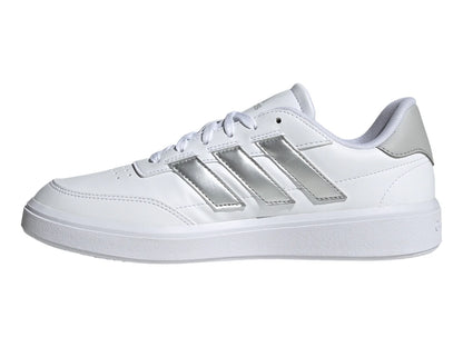 Tenis Adidas Courtblock Blancos con Plata para Mujer