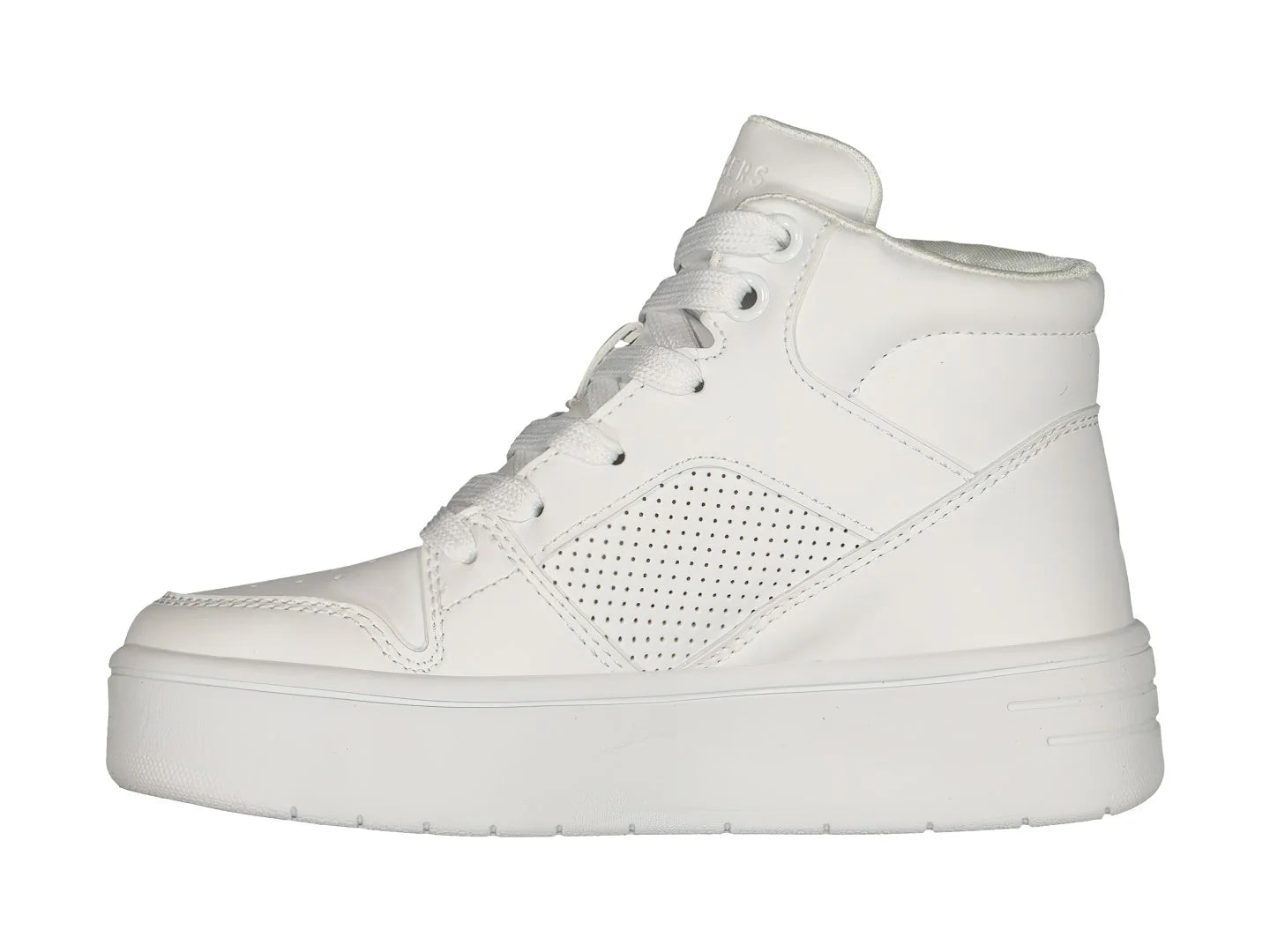 Tenis Skechers Court High Blanco para Niña