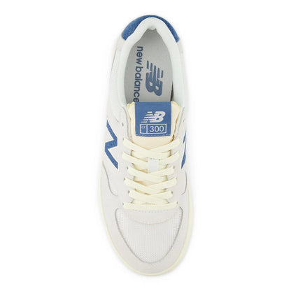 Unisex 300 Court in Sea Salt with Chrome Blue and White