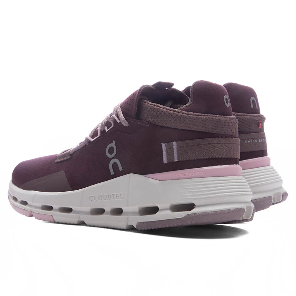 Womens Cloudnova 2 Maroon Peony