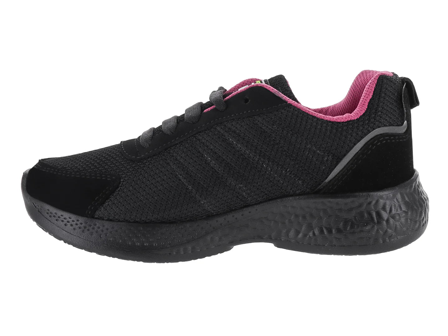 Tenis GIZER Negro con Fucsia para Niña