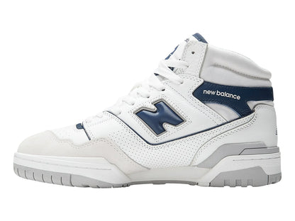Tenis New Balance BB650 Blanco y Azul Marino para Hombre