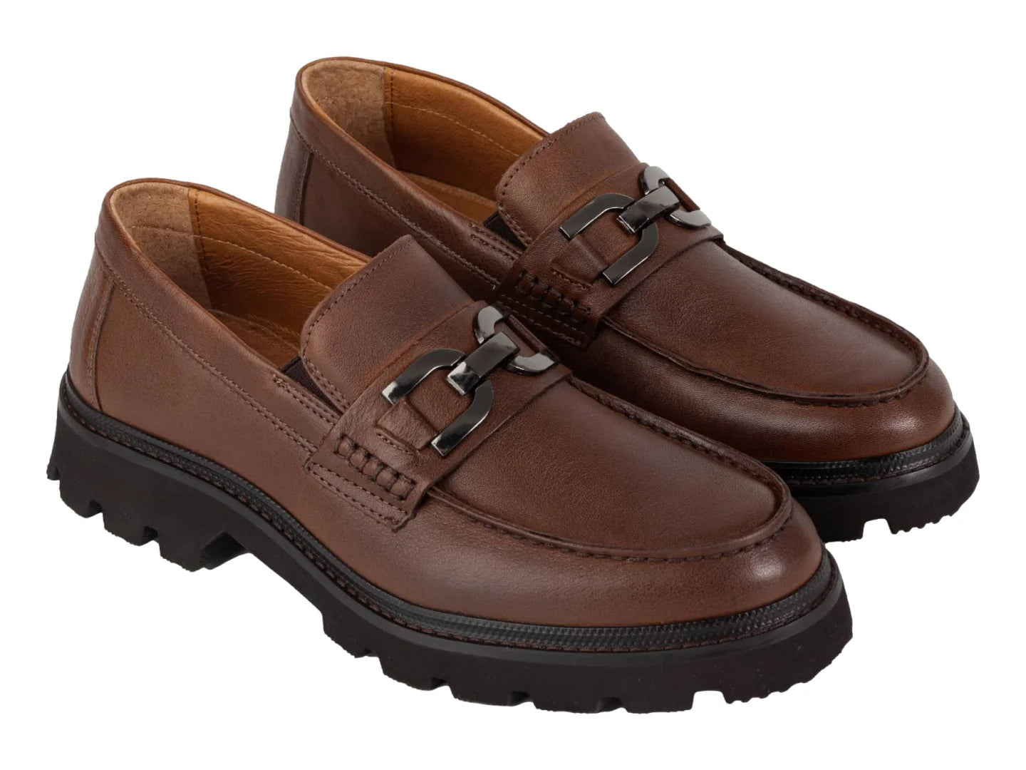Zapatos Mocasines Brantano Color Caoba para Hombre