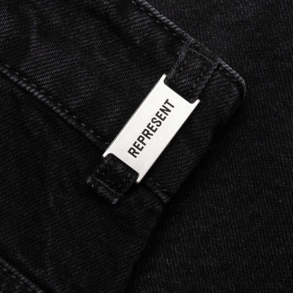 Tailored Denim Shorts Black