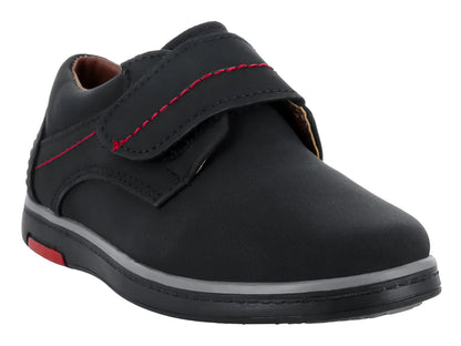 Zapatos Germany Nobuck Negro Rojo para Niño