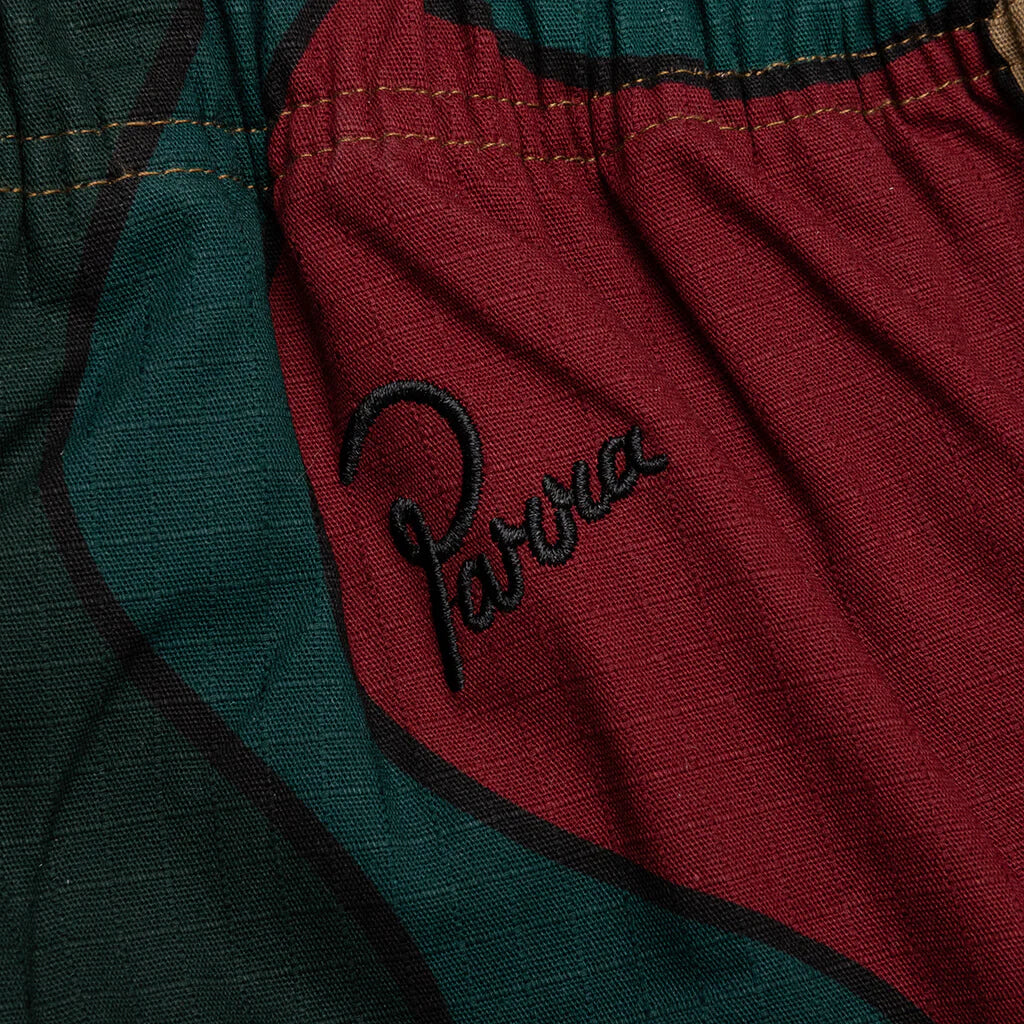 Trees in Wind Relaxed Pants Camo Green