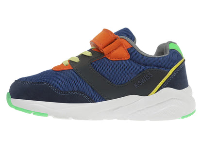 Tenis K SWISS Zahir Azul Marino y Naranja para Niño