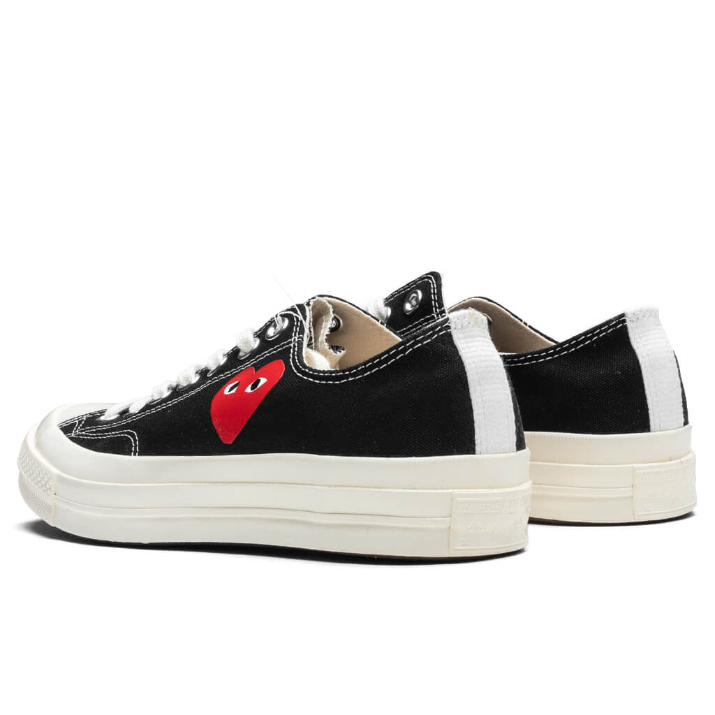 Converse x Comme Des Garcons PLAY All Star Chuck 70 Ox Small Red Heart Black